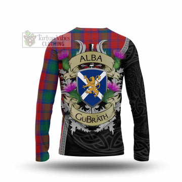 Byres (Byses) Tartan Family Crest Long Sleeve T-Shirt Lion Rampant Royal Thistle Shield Celtic Inspired - Tartan Vibes Clothing