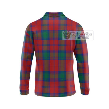 Byres (Byses) Tartan Long Sleeve Polo Shirt with Family Crest DNA In Me Style - Tartan Vibes Clothing