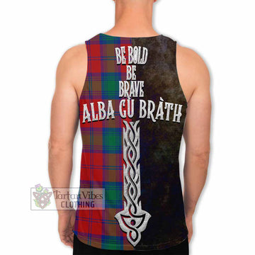 Byres (Byses) Tartan Family Crest Men's Tank Top Alba Gu Brath Be Brave Lion Ancient Style - Tartan Vibes Clothing