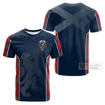 Byres (Byses) Tartan Cotton T-shirt with Family Crest and Lion Rampant Vibes Sport Style Kid's Shirt - Tartan Vibes Clothing