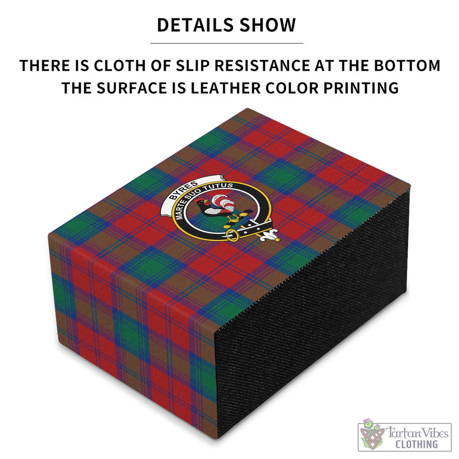 Byres (Byses) Tartan Pen Holder with Family Crest - Tartan Vibes Clothing