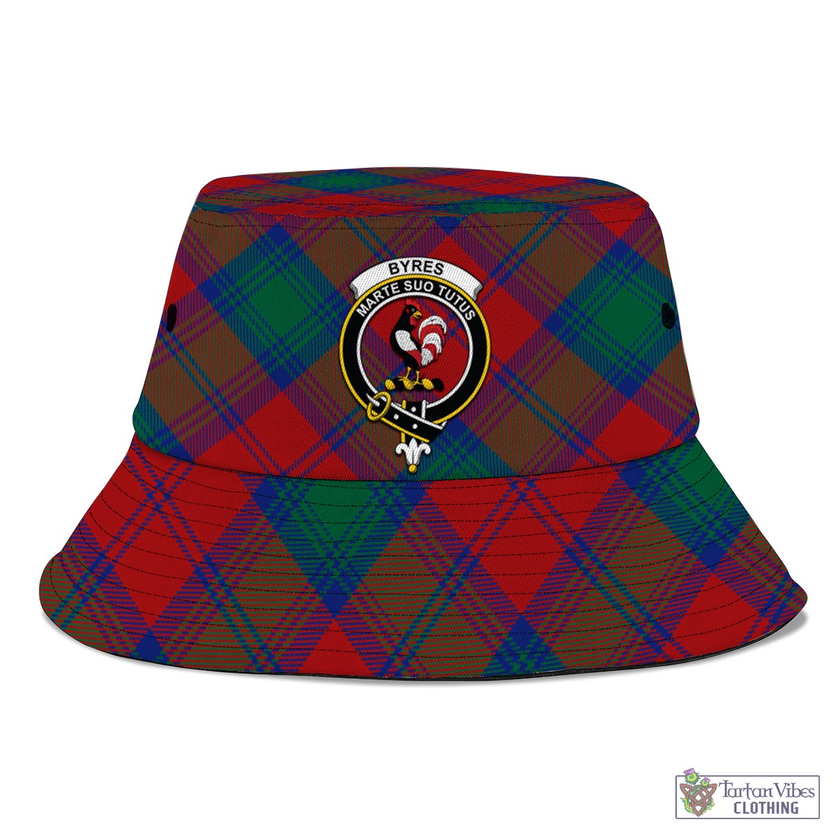 Byres (Byses) Tartan Bucket Hat with Family Crest - Tartan Vibes Clothing