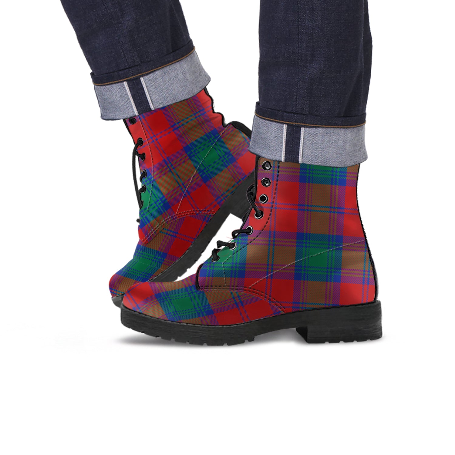 Byres (Byses) Tartan Leather Boots - Tartan Vibes Clothing