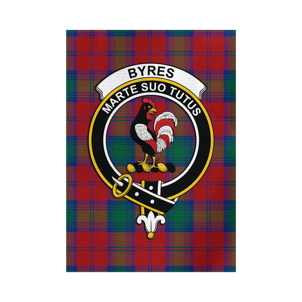 Byres (Byses) Tartan Flag with Family Crest - Tartan Vibes Clothing