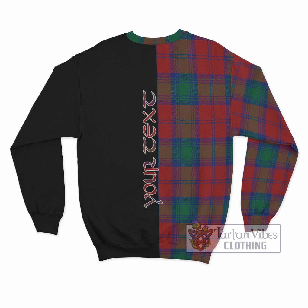 Byres (Byses) Tartan Sweatshirt with Family Crest and Half Of Me Style - Tartan Vibes Clothing