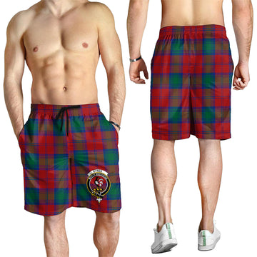 Byres (Byses) Tartan Mens Shorts with Family Crest - Tartan Vibes Clothing
