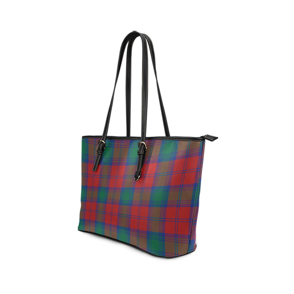 Byres (Byses) Tartan Leather Tote Bag - Tartan Vibes Clothing
