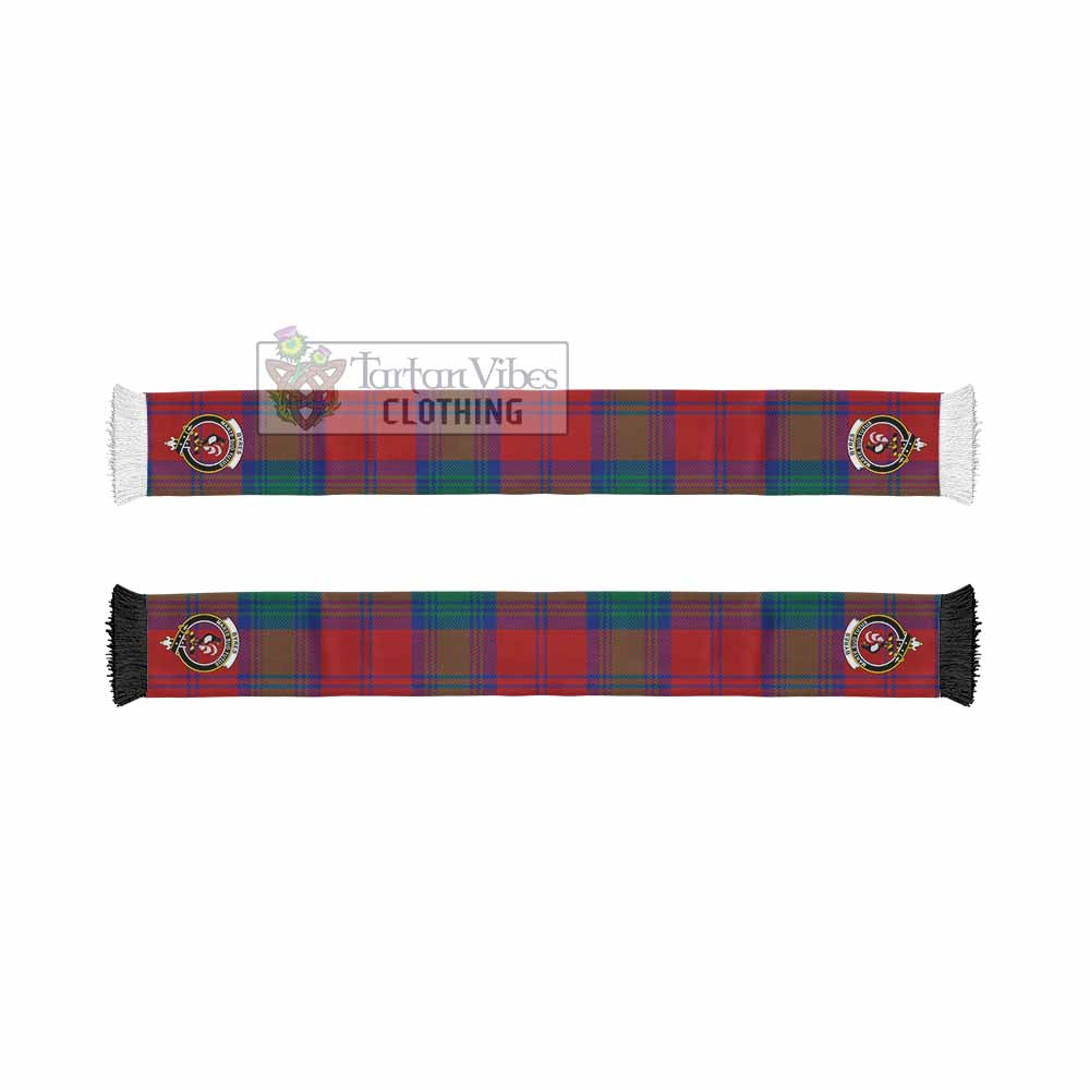 Byres (Byses) Tartan Ruffneck Scarf with Family Crest - Tartan Vibes Clothing