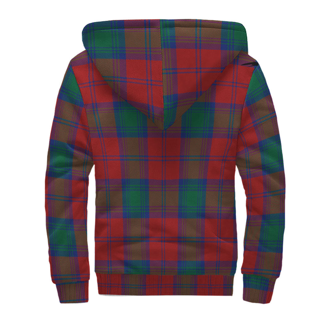 Byres (Byses) Tartan Sherpa Hoodie with Family Crest