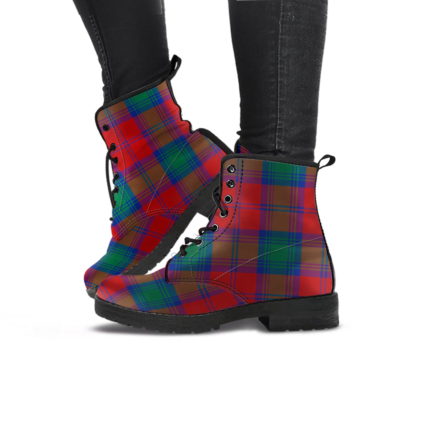 Byres (Byses) Tartan Leather Boots