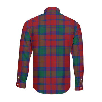 Byres (Byses) Tartan Long Sleeve Button Up Shirt with Family Crest - Tartan Vibes Clothing