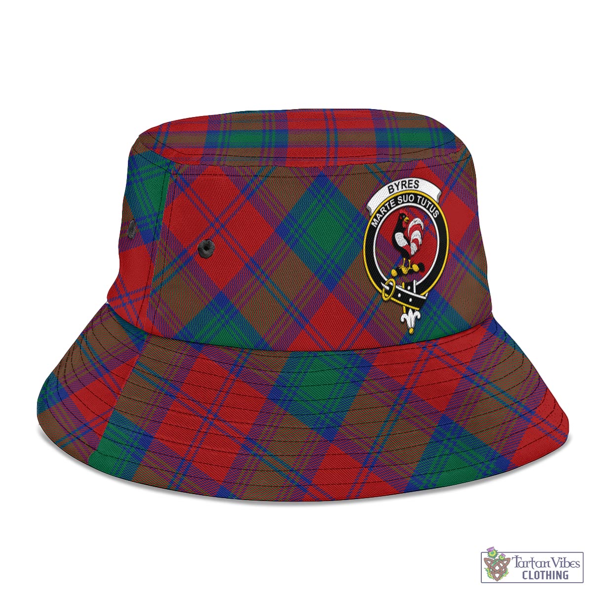 Byres (Byses) Tartan Bucket Hat with Family Crest - Tartan Vibes Clothing