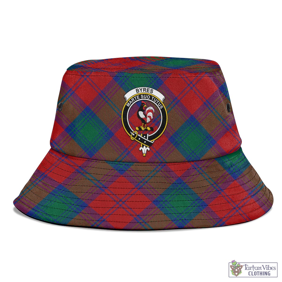 Byres (Byses) Tartan Bucket Hat with Family Crest - Tartan Vibes Clothing
