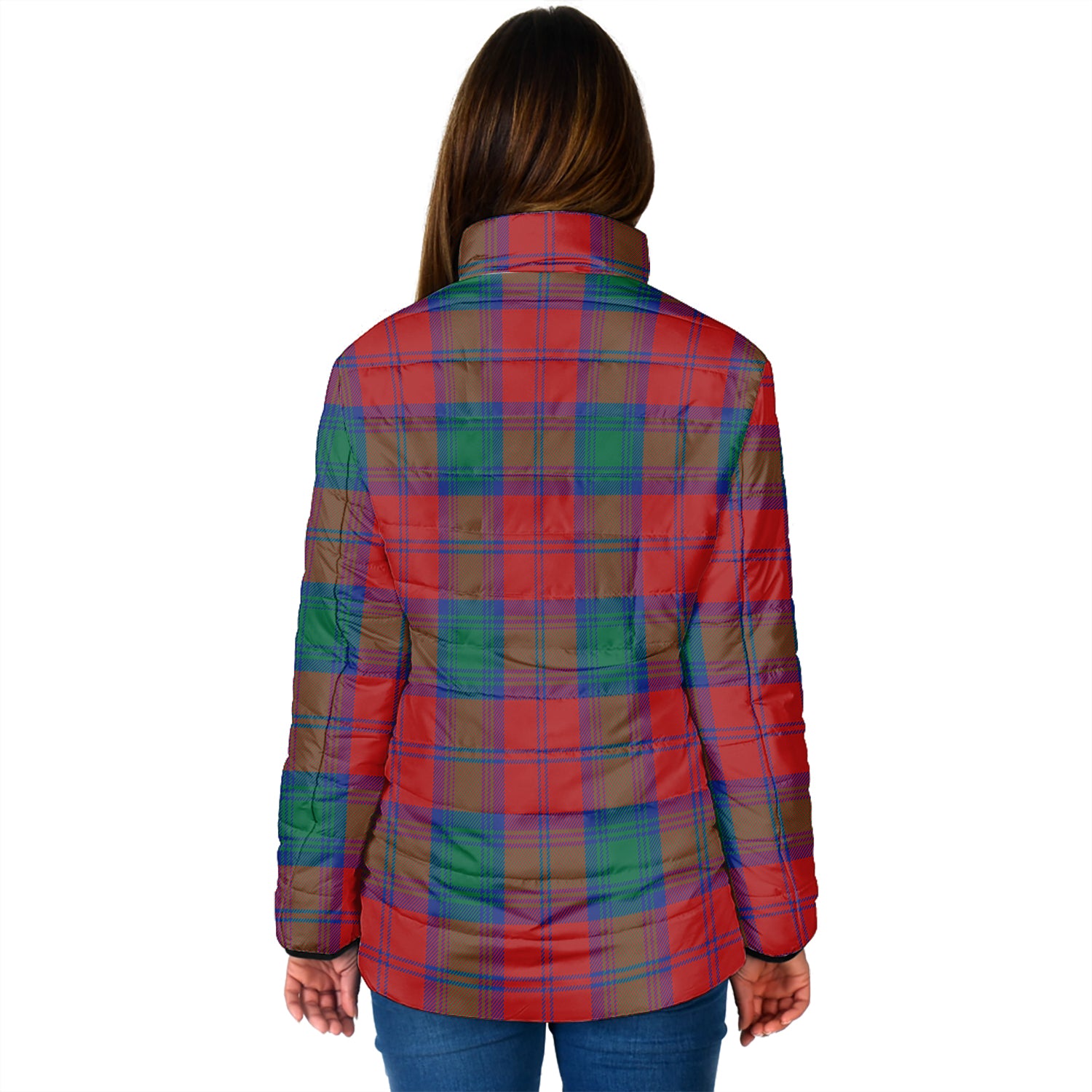 Byres (Byses) Tartan Padded Jacket with Family Crest - Tartan Vibes Clothing
