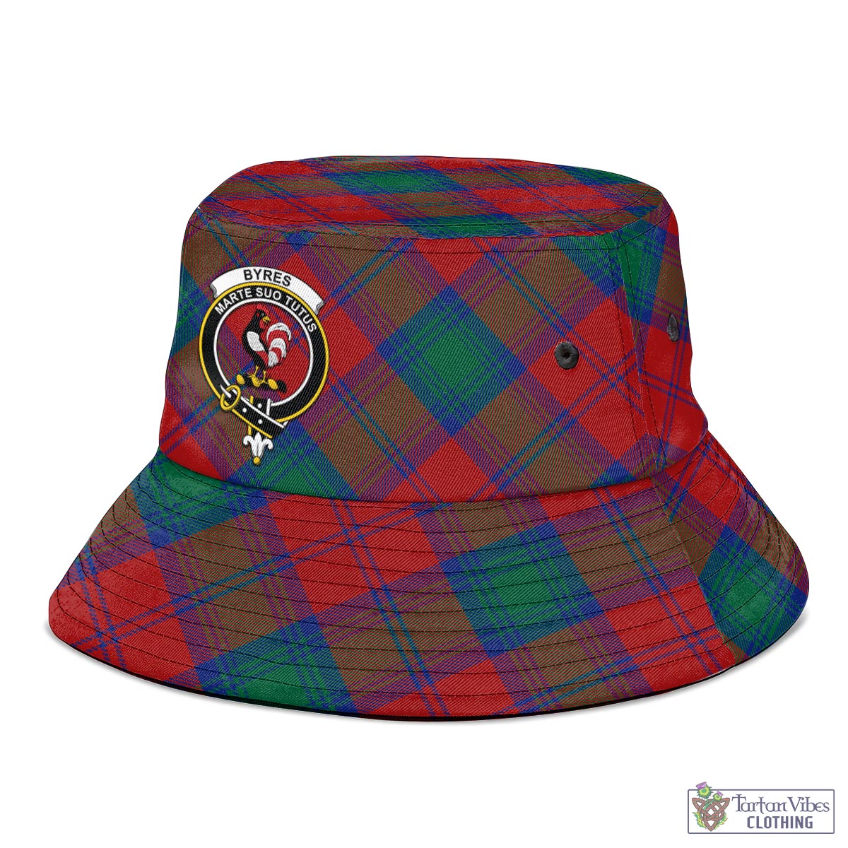Byres (Byses) Tartan Bucket Hat with Family Crest - Tartan Vibes Clothing