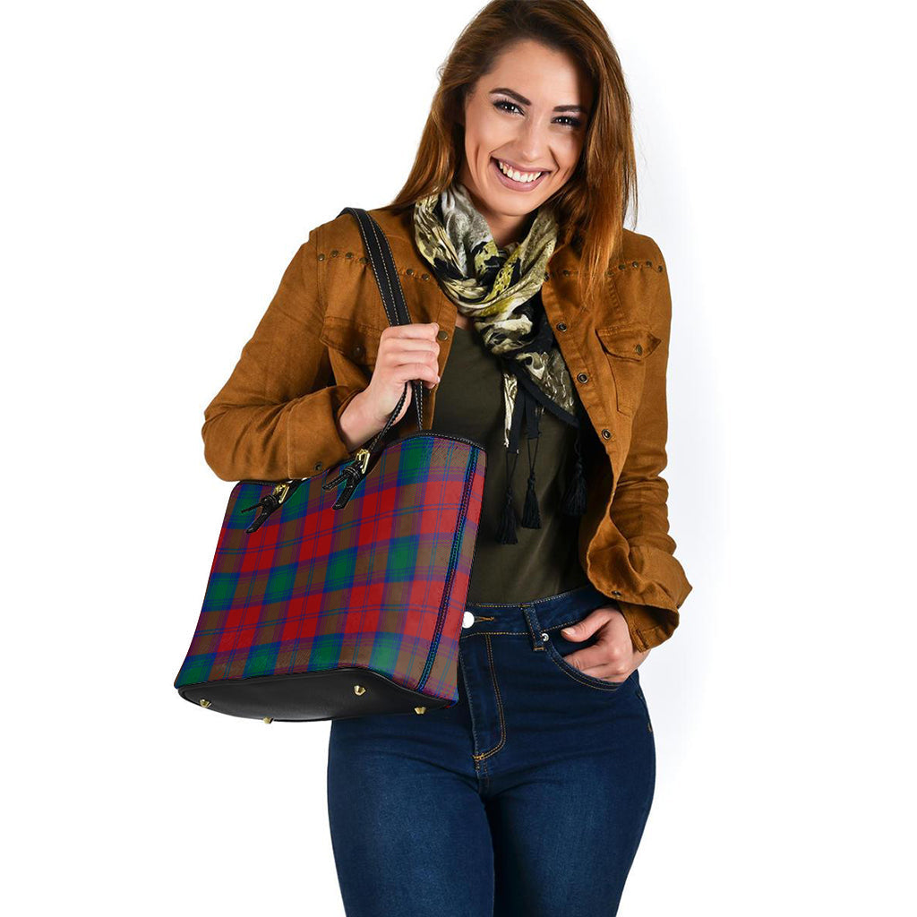 Byres (Byses) Tartan Leather Tote Bag - Tartan Vibes Clothing