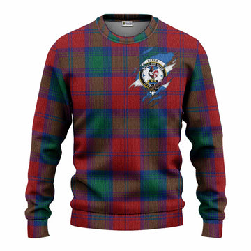 Byres (Byses) Clan Crest In Me Tartan Knitted Sweater Scotland Flag Style