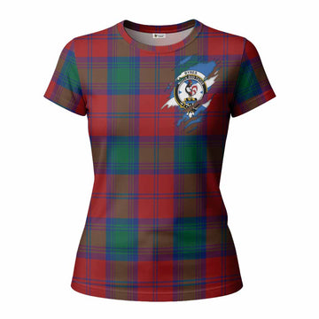 Byres (Byses) Clan Crest In Me Tartan Women T shirt Scotland Flag Style