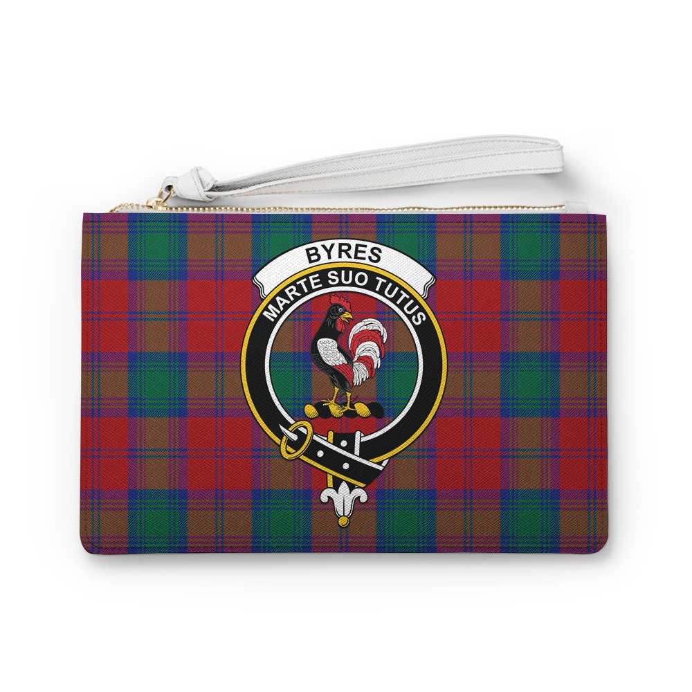Tartan Vibes Clothing Byres (Byses) Family Crest Tartan Clutch Bag