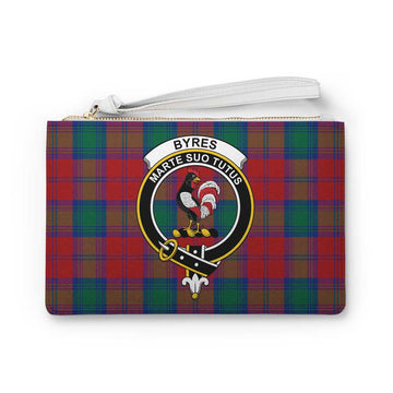 Tartan Vibes Clothing Byres (Byses) Family Crest Tartan Clutch Bag