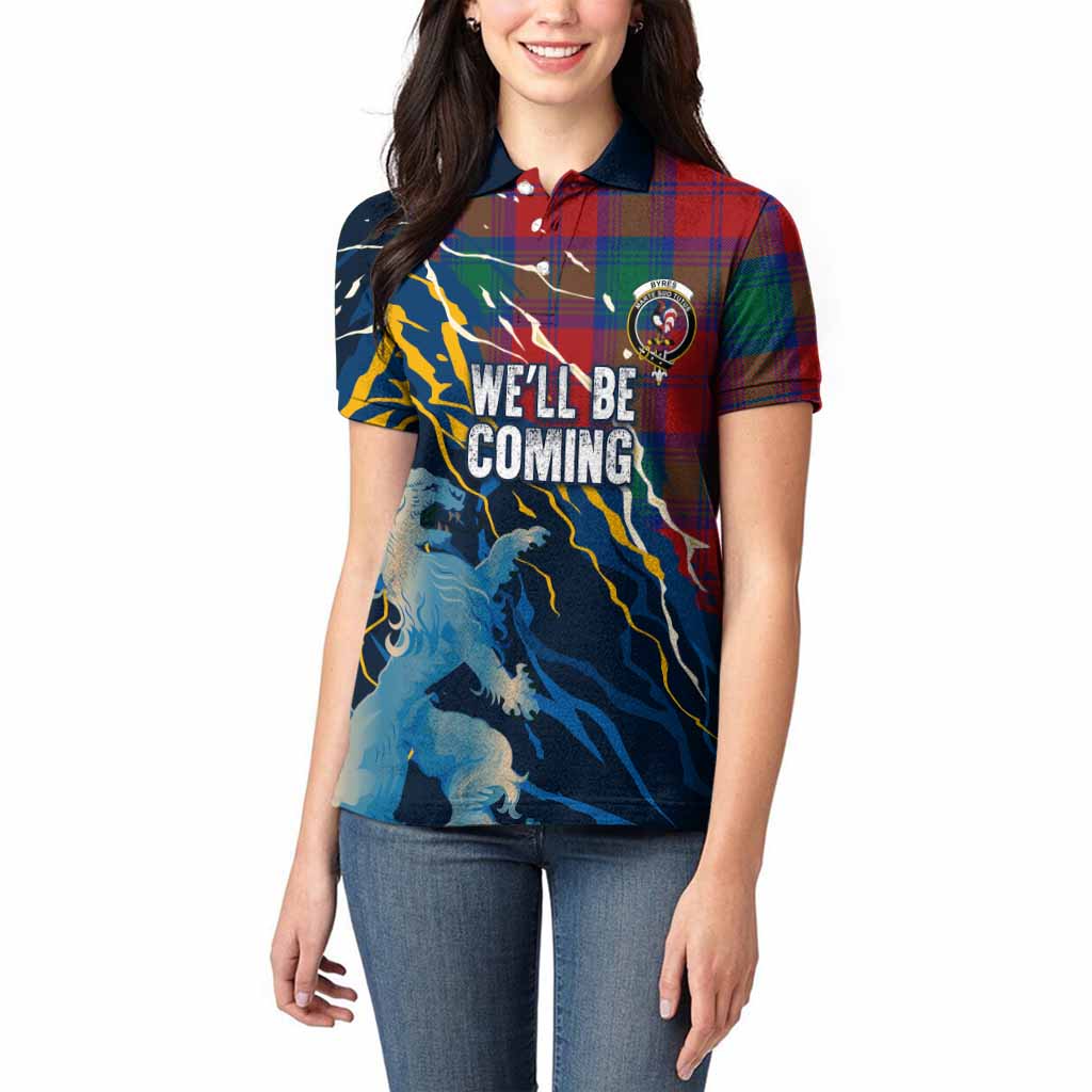 Byres (Byses) Scotland Tartan Women Polo Shirt WC2026 Football - We'll Be Coming
