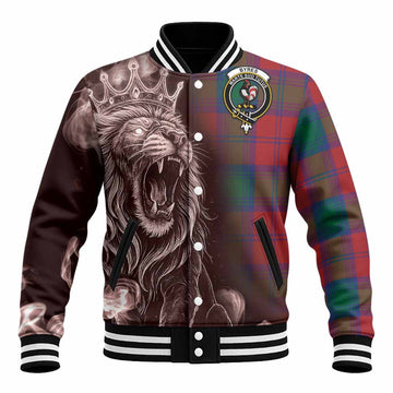 Byres (Byses) Tartan Baseball Jacket Roaring Lion Heritage