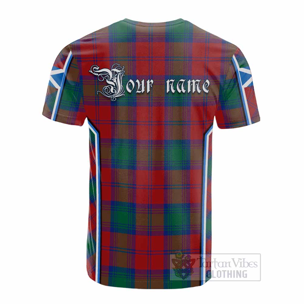 Byres (Byses) Tartan Crest Cotton T-shirt Scotland Coat of Arm Flag Style - Tartan Vibes Clothing