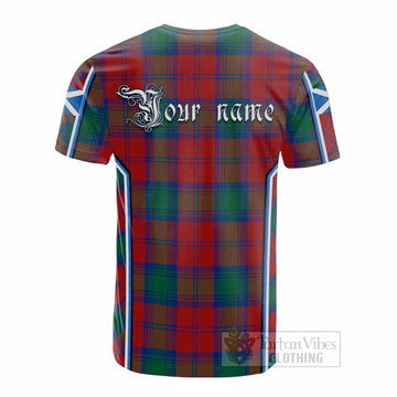 Byres (Byses) Tartan Crest Cotton T-shirt Scotland Coat of Arm Flag Style - Tartan Vibes Clothing