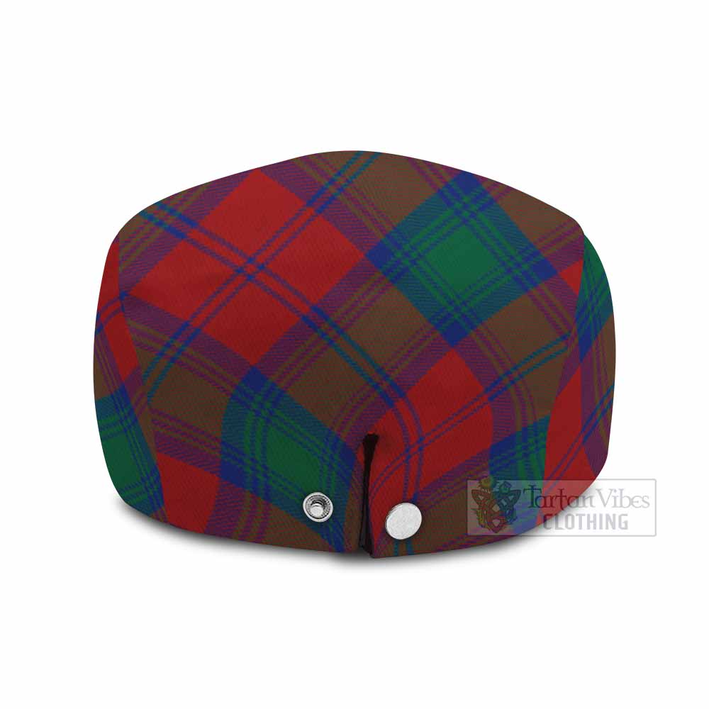 Byres (Byses) Tartan Flat Cap, Jeff Cap Cross Style with Family Crest - Tartan Vibes Clothing