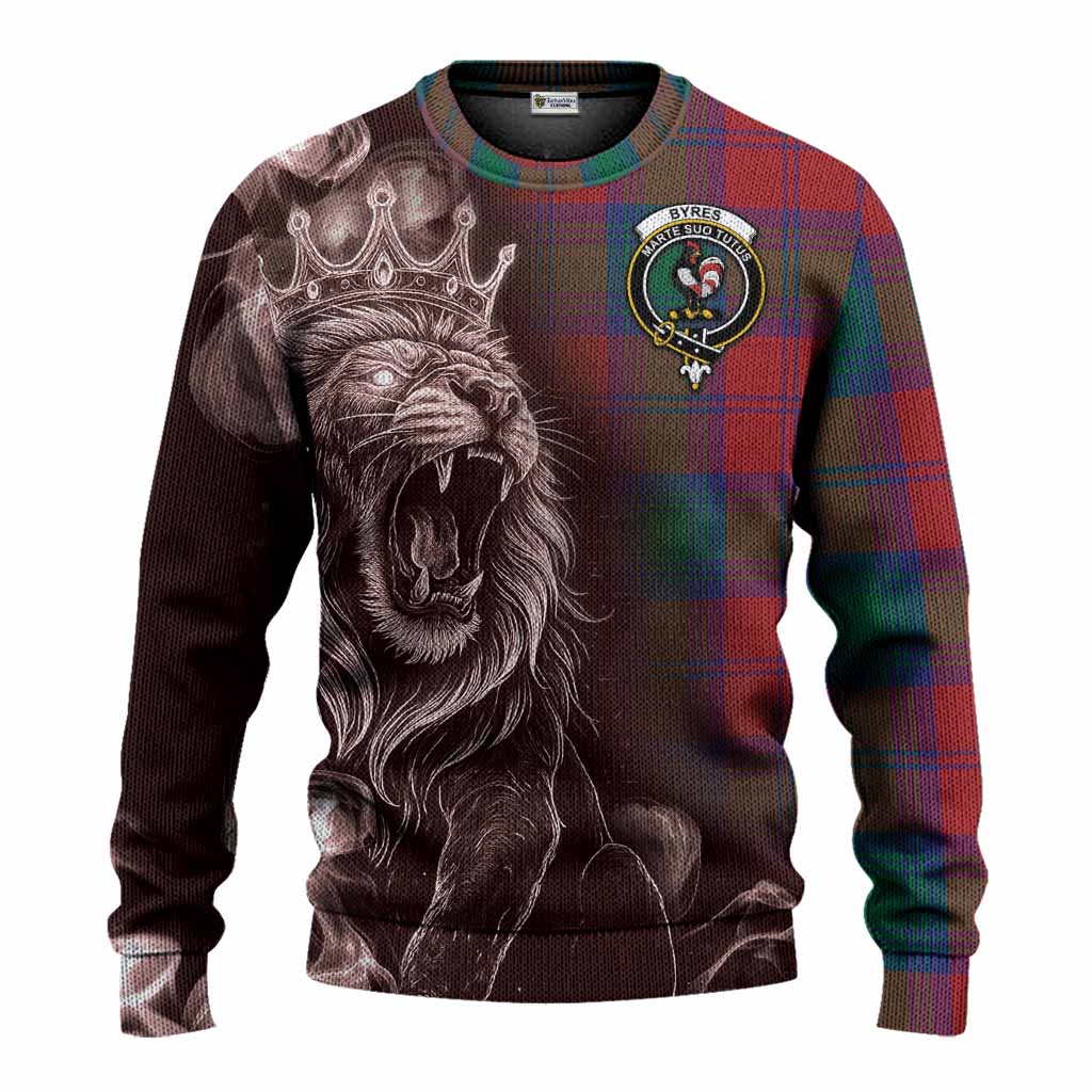 Byres (Byses) Tartan Knitted Sweater Roaring Lion Heritage