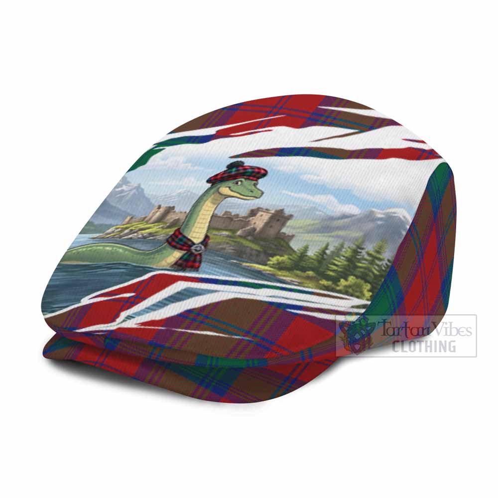 Byres (Byses) Tartan Loch Ness Monster Scottish Heritage Art Flat Cap, Jeff Cap