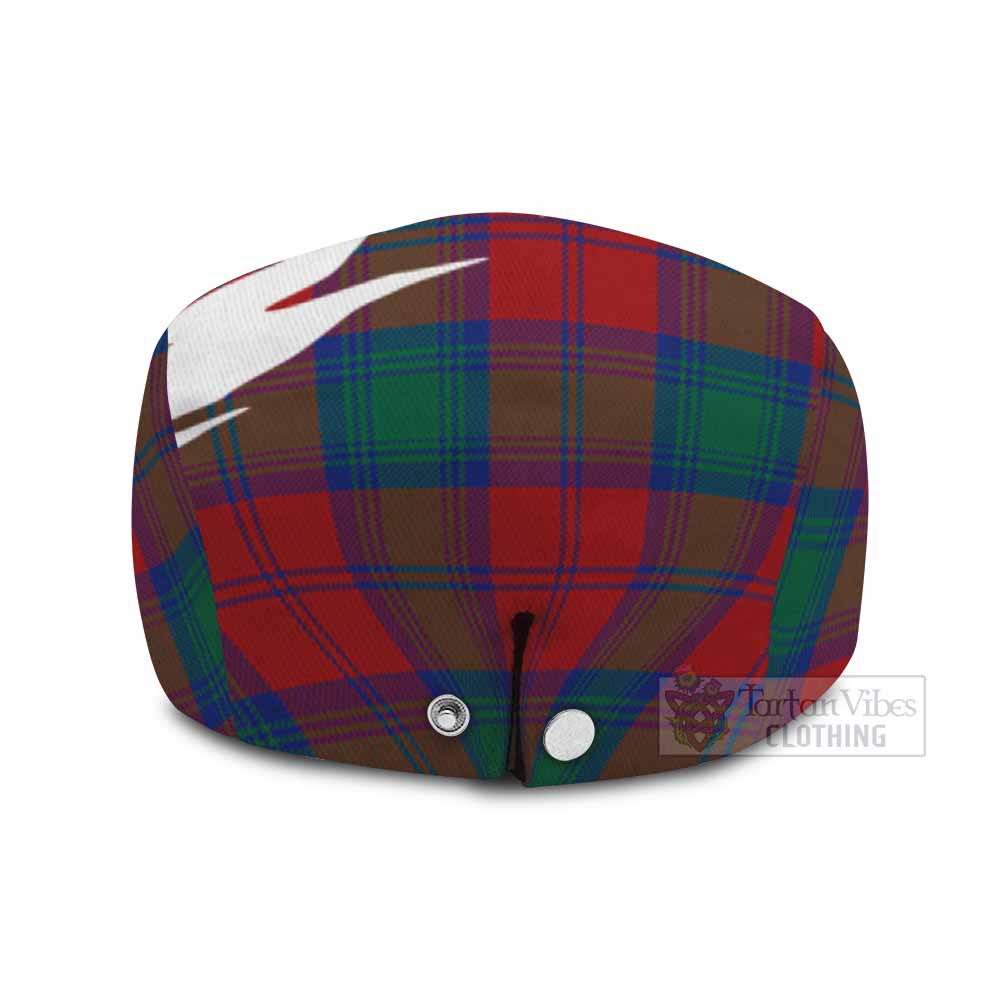 Byres (Byses) Tartan Loch Ness Monster Scottish Heritage Art Flat Cap, Jeff Cap