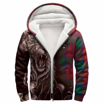 Byres (Byses) Tartan Sherpa Hoodie Roaring Lion Heritage