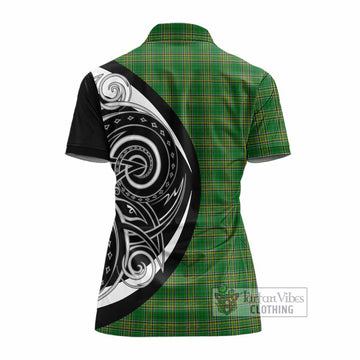 Cadwell Irish Clan Women's Polo Shirt Celtic Circle Style