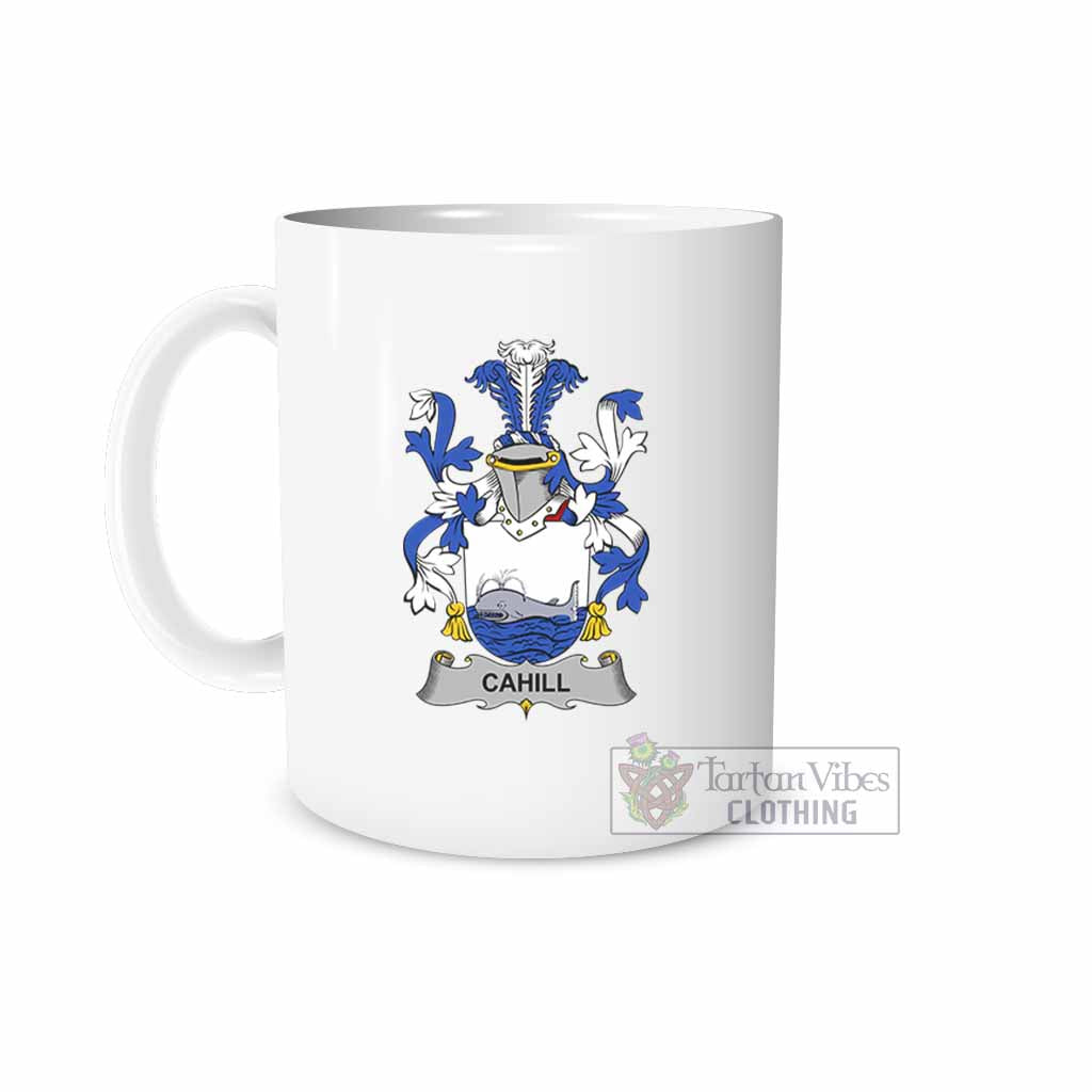 Tartan Vibes Clothing Cahill Irish Clan Coat of Arms Ceramic Mug