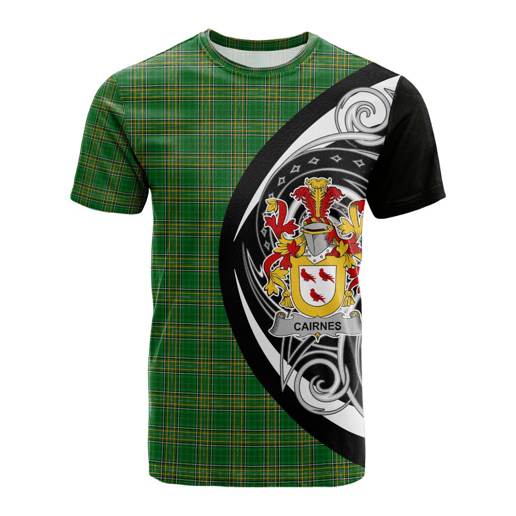 Tartan Vibes Clothing Cairnes Irish Clan Cotton T-shirt Celtic Circle Style