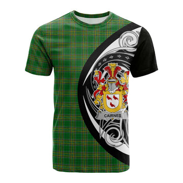 Tartan Vibes Clothing Cairnes Irish Clan Cotton T-shirt Celtic Circle Style