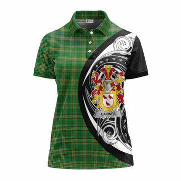 Cairnes Irish Clan Women's Polo Shirt Celtic Circle Style Women - Tartan Vibes Clothing