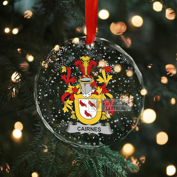 Cairnes Irish Clan Christmas Glass Ornament with Coat of Arms