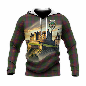 Cairns Tartan Family Crest Knitted Hoodie with Scottish Ancient Castle Style Unisex Knitted Pullover Hoodie - Tartan Vibes Clothing