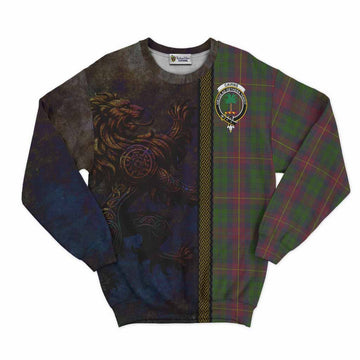 Cairns Tartan Family Crest Sweatshirt Alba Gu Brath Be Brave Lion Ancient Style Unisex - Tartan Vibes Clothing