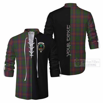 Cairns Tartan Ghillie Kilt Shirt with Family Crest and Half Of Me Style Men - Tartan Vibes Clothing