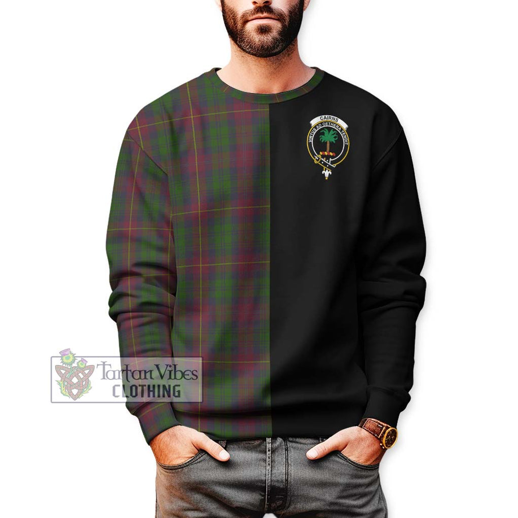 Cairns Tartan Sweatshirt with Family Crest and Half Of Me Style Unisex - Tartan Vibes Clothing