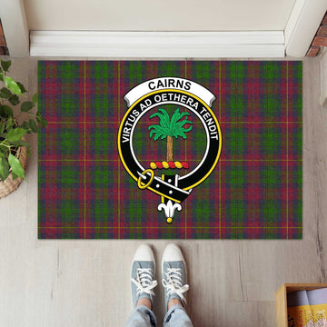 Cairns Tartan Rubber Doormat with Family Crest L 60*90cm - Tartan Vibes Clothing