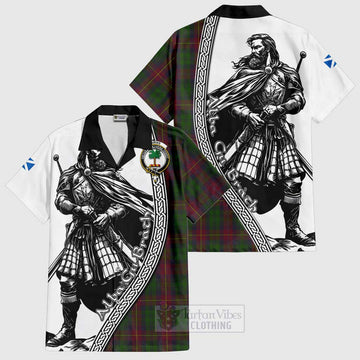 Cairns Tartan Clan Crest Hawaiian Shirt with Highlander Warrior Celtic Style Kid - Tartan Vibes Clothing