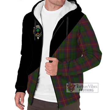 Cairns Tartan Sherpa Hoodie with Family Crest and Military Logo Style Unisex S - Tartan Vibes Clothing