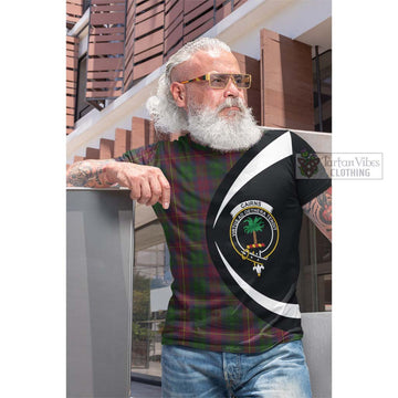 Tartan Vibes Clothing Cairns Tartan Cotton T-shirt with Family Crest Circle Style