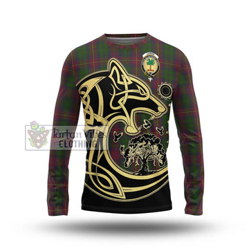 Cairns Tartan Long Sleeve T-Shirt with Family Crest Celtic Wolf Style Unisex - Tartan Vibes Clothing