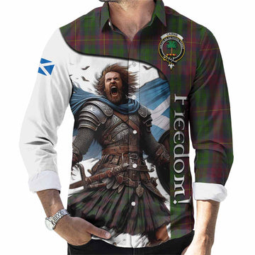 Tartan Vibes Clothing Cairns Crest Tartan Long Sleeve Button Shirt Inspired by the Freedom of Scottish Warrior
