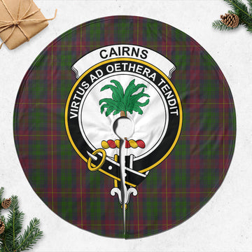 Cairns Tartan Christmas Tree Skirt with Family Crest 47*47 inch - Tartan Vibes Clothing